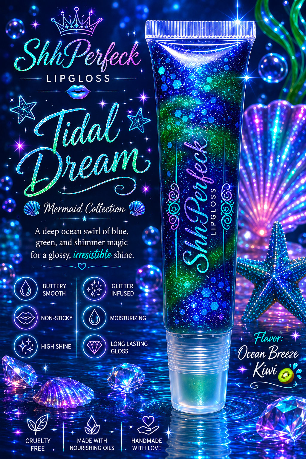 Tidal Dream Glitter Lip Gloss